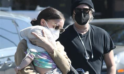 Joaquin Phoenix and fiancée Rooney Mara seen with newborn son River in ...