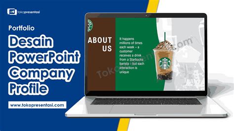 Desain Presentasi Animasi Powerpoint Starbucks - Tokopresentasi.com