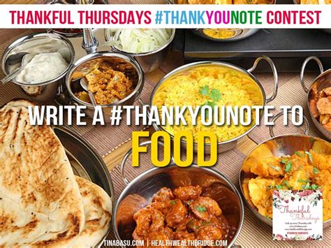 Have you said Thank You Food Lately? #ThankfulThursday #ThankYouNote