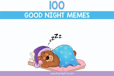 Good Night Memes - Easy Family Fun- Games, Trivia, and Jokes