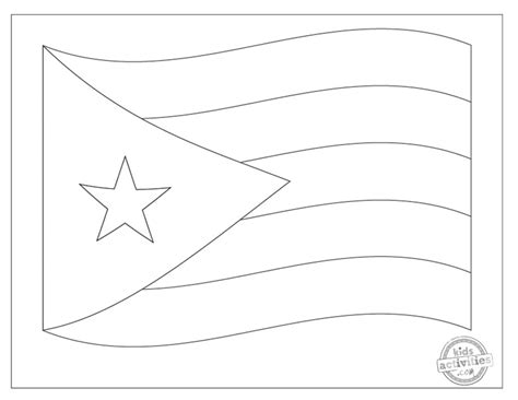 Patriotic Puerto Rico Flag Coloring Pages Kids Activities Blog |KAB