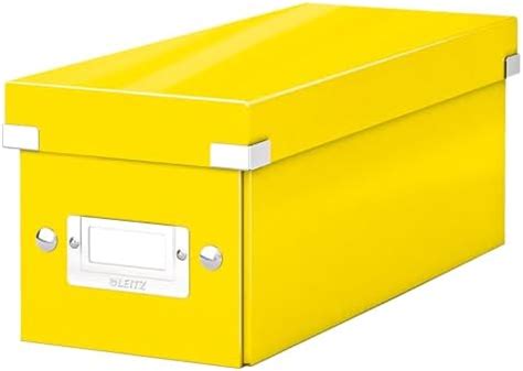 Leitz CD Storage Box, Yellow, Click and Store Range, 60410016 : Amazon ...