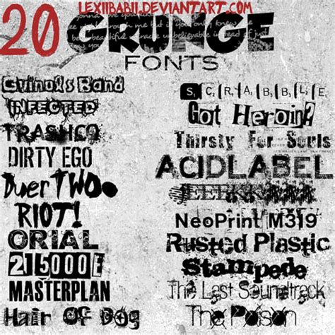 20 Grunge Fonts (TTF/OTF) - Befonts.com