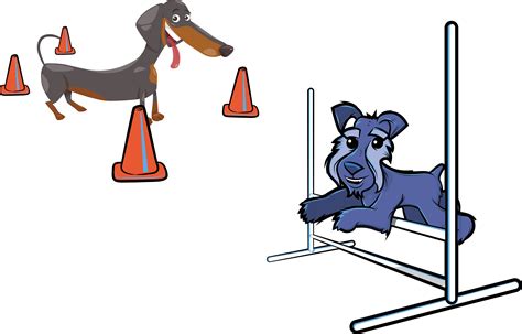 Clipart - Dog agility