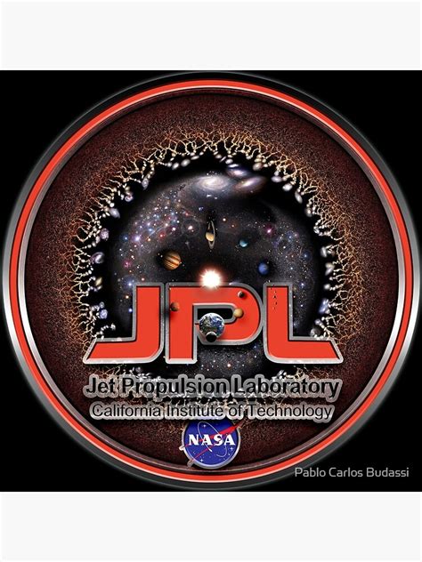 "NASA JPL Logo with the Universe!" Poster for Sale by pablocbudassi ...