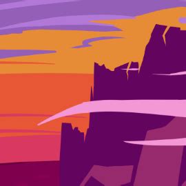 Sunset mountain desert landscape by Quiluxar on Newgrounds