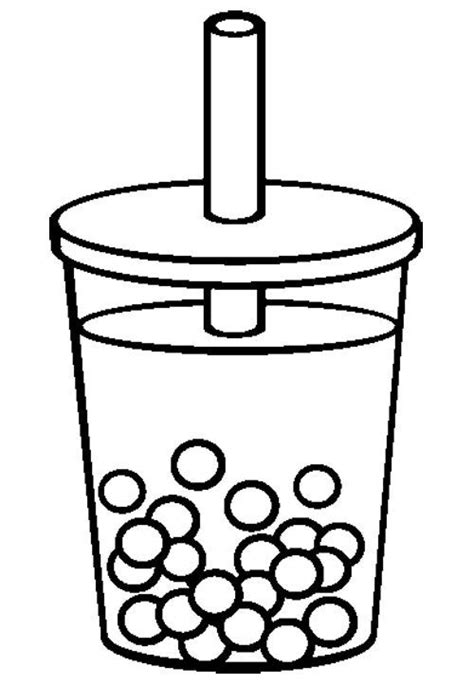 Boba Tea Coloring Pages - Coloring Home