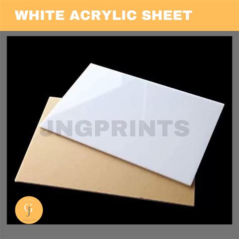 White Acrylic Sheet Plastic Glass Plexiglass Board 3MM | Big Sizes ...