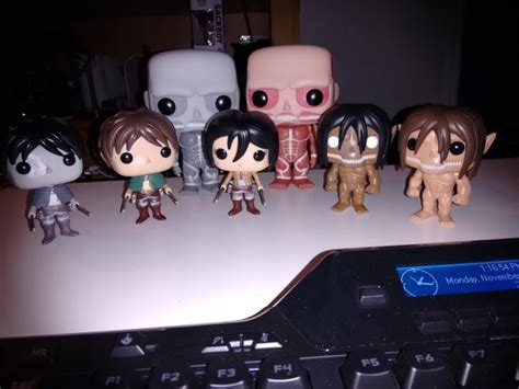 Completed Attack on Titan Funko Pop Collection : ShingekiNoKyojin