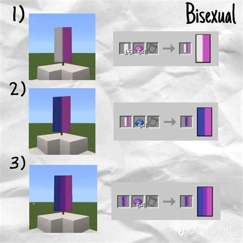 Bisexual flag Minecraft | Diseños minecraft, Casa de minecraft, Decoraciones minecraft