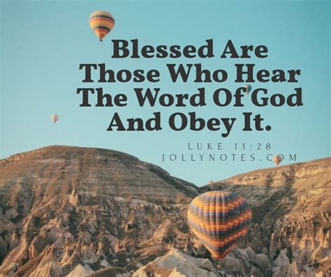 Blessed Are Those Who Hear The Word Of God And Obey It. – Daily Bible Verse Blog