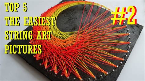 Circle string art with multiple layers. Video tutorial. Abstract Face ...