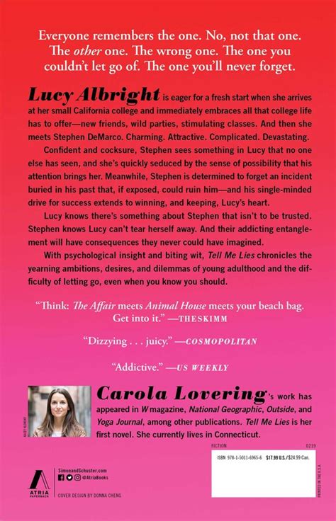 Tell Me Lies | Book by Carola Lovering | Official Publisher Page ...