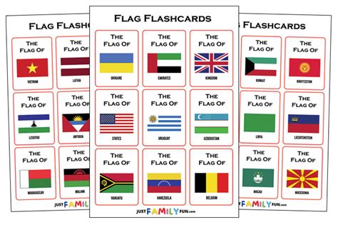 Flags Flashcard Flashcards World Flags Printable Flags Of The World ...