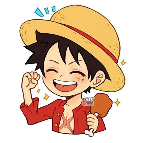 Luffy by @ayat_chan_ on IG | Ilustrasi karakter, Gambar karakter, Gambar animasi kartun