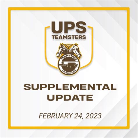 UPS Teamsters Supplemental Negotiations Update - International ...