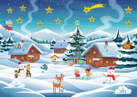 Advent calendar puzzle - online puzzle