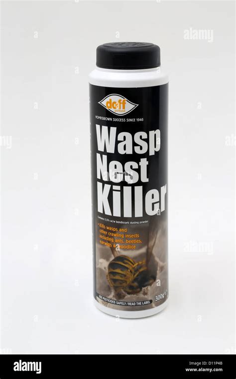 Bottle Of Wasp Nest Killer Powder Stock Photo - Alamy