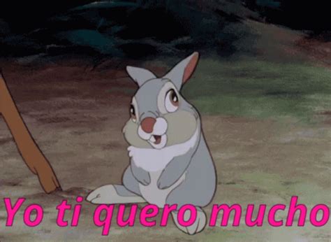 Conejo Tambor Avergonzado GIF - Disney Tambor Bambi - Discover & Share GIFs