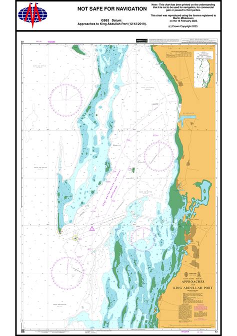 Nautical Chart 63 App to King Abdullah Port