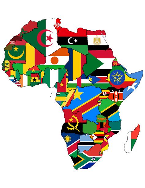 Flag Map of Africa! : r/vexillology