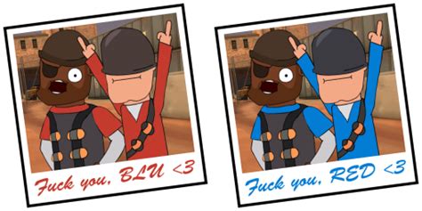 A Message to RED/BLU Team HD (Team Fortress 2 > Sprays > Funny ...