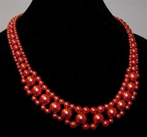 Red Pearl Necklace by SinginPrincess on DeviantArt