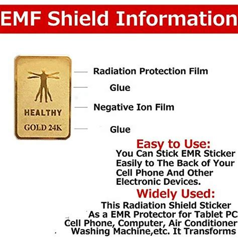 2Pcs EMF Protection Cell Phone Sticker Anti Radiation | Etsy