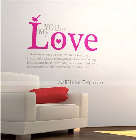 Love Quote Wall Decals 12 | QuotesBae