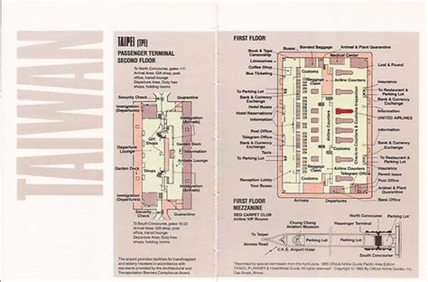 Taipei Airport (TPE) terminal map (OAG produced) from Unit… | Flickr