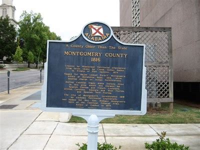 Montgomery County - Montgomery, Alabama - Alabama Historical Markers on Waymarking.com