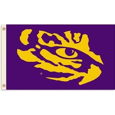 LSU Tigers 3' x 5' Flag - Purple - Tiger Eye