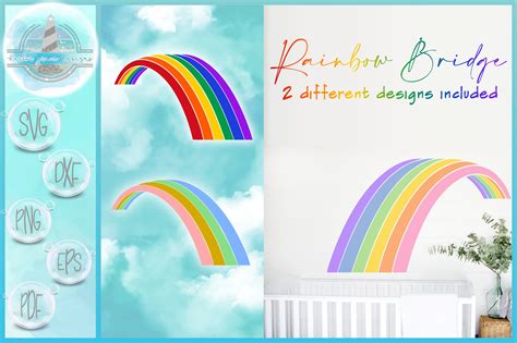 Rainbow Bridge SVG Files For Cricut Silhouette (936568) | Cut Files | Design Bundles