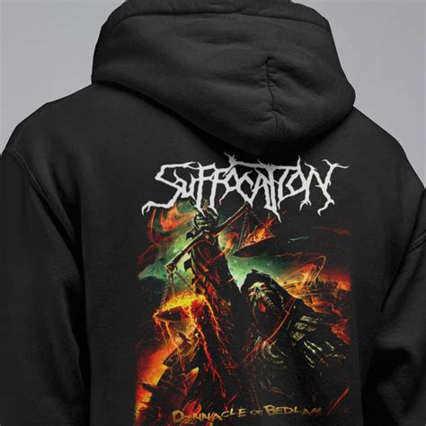 Suffocation Band Hoodie, Suffocation Pinnacle Of Bedlam Artwork Hooded ...