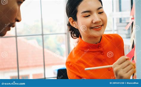 Business People Work on Project Planning Board Jivy Stock Photo - Image of note, creative: 289341238