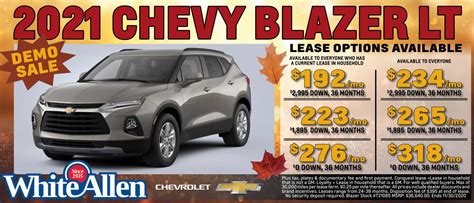 Lease Specials | WHITE-ALLEN CHEVROLET