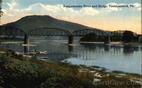 Susquehanna River and Bridge Tunkhannock, PA