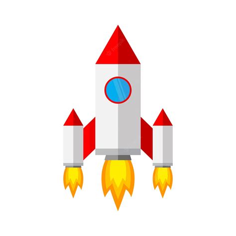 Premium Vector | Spaceship icon in flat design vector illustration