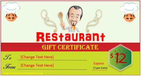 Gift Certificate Templates - Word Templates for Free Download