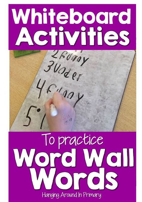 A word wall is a crucial part of a primary classroom. Practicing the ...