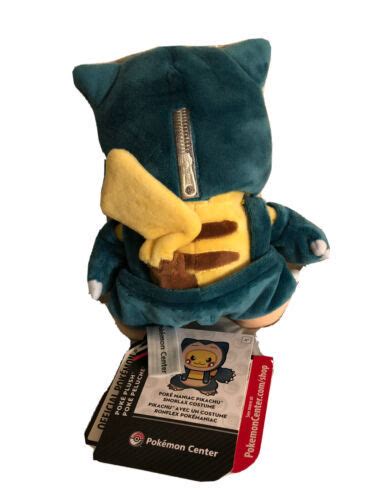 Pokemon Pikachu In Snorlax Costume Poké Maniac Costume Plush 8" NWT ...