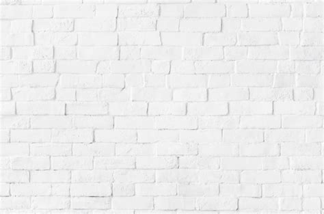 Free Photo | White brick wall textured background