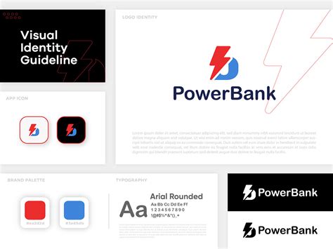 PowerBank- logo design | Visual Identity | branding on Behance