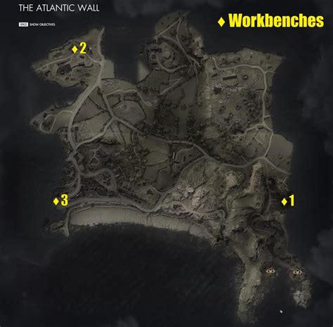 Atlantic Wall Workbench Locations - Sniper Elite 5