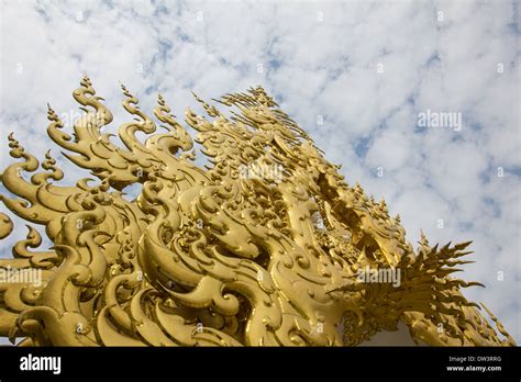 beautiful golden architecture in Thailand's temple Stock Photo - Alamy