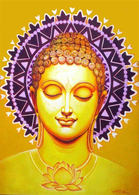 Yellow buddha Painting | Buddha painting, Buddha art drawing, Buddha art painting