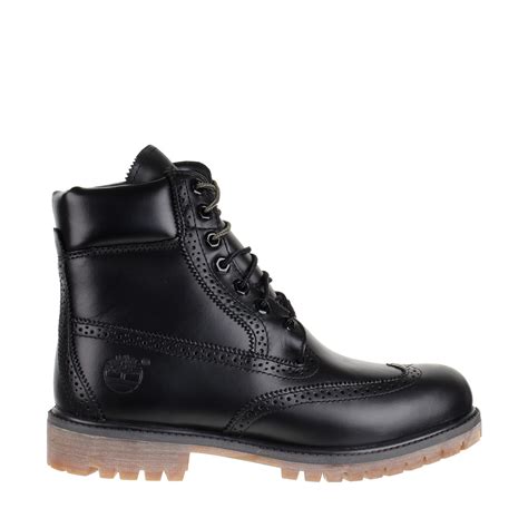 Timberland Brogue 6-inch Premium Boot in Black for Men | Lyst