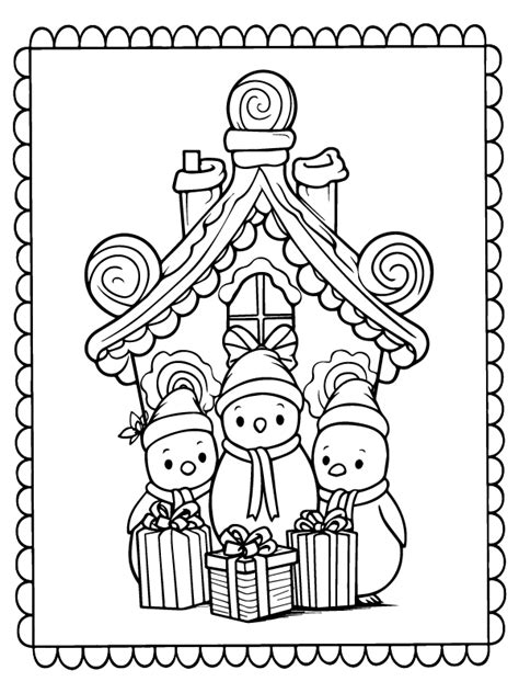 Christmas Cards - Coloring Pages