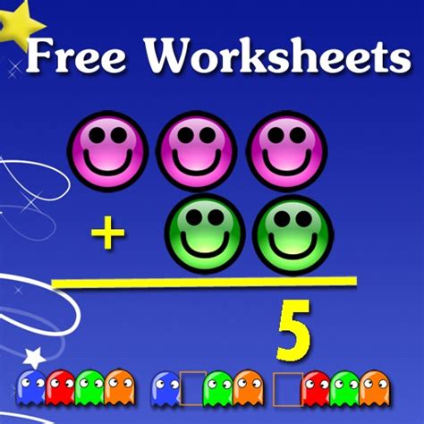Free Kindergarten math worksheets by IKIDSPAD LLC
