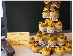 Michelle Mitchell created the UPSFreight entry for UPS Founders' Day Cake Contest – celebrating ...